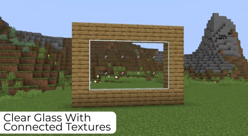 Download The Clear Glass With Connected Textures Texture Pack For